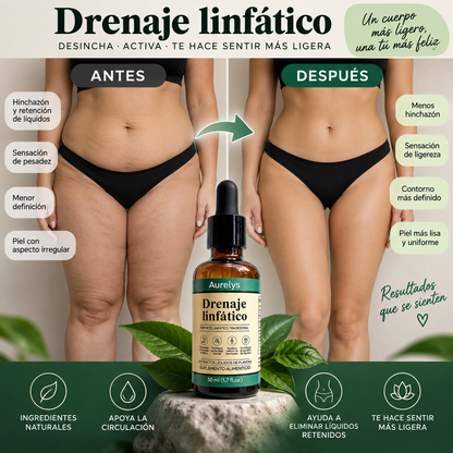 Aurelys Drenaje Linfático – Sentite Más Ligera, Menos Hinchada 🌿 | 50 ml