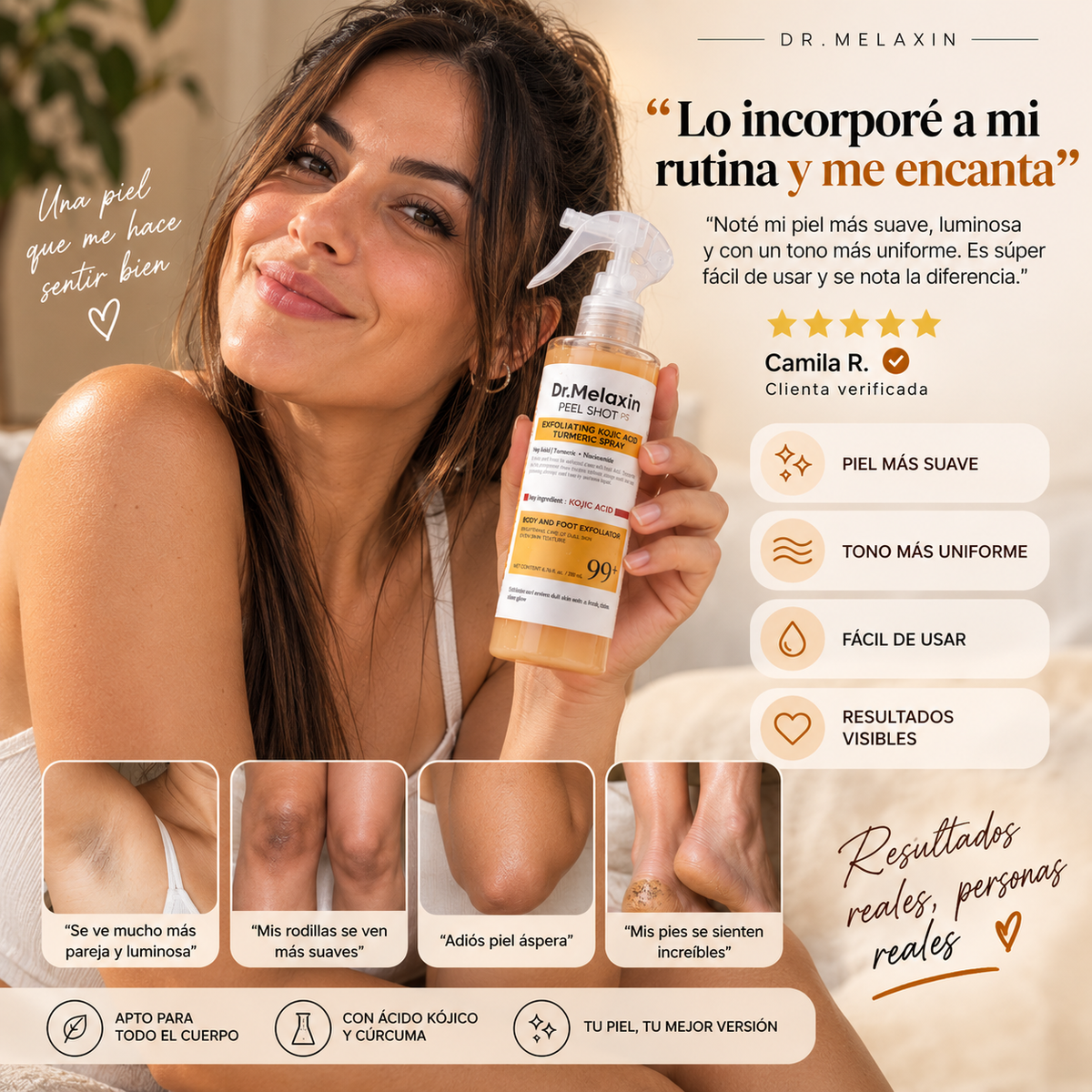 Dr. Melaxin Peel Shot — Cuidado y exfoliación corporal